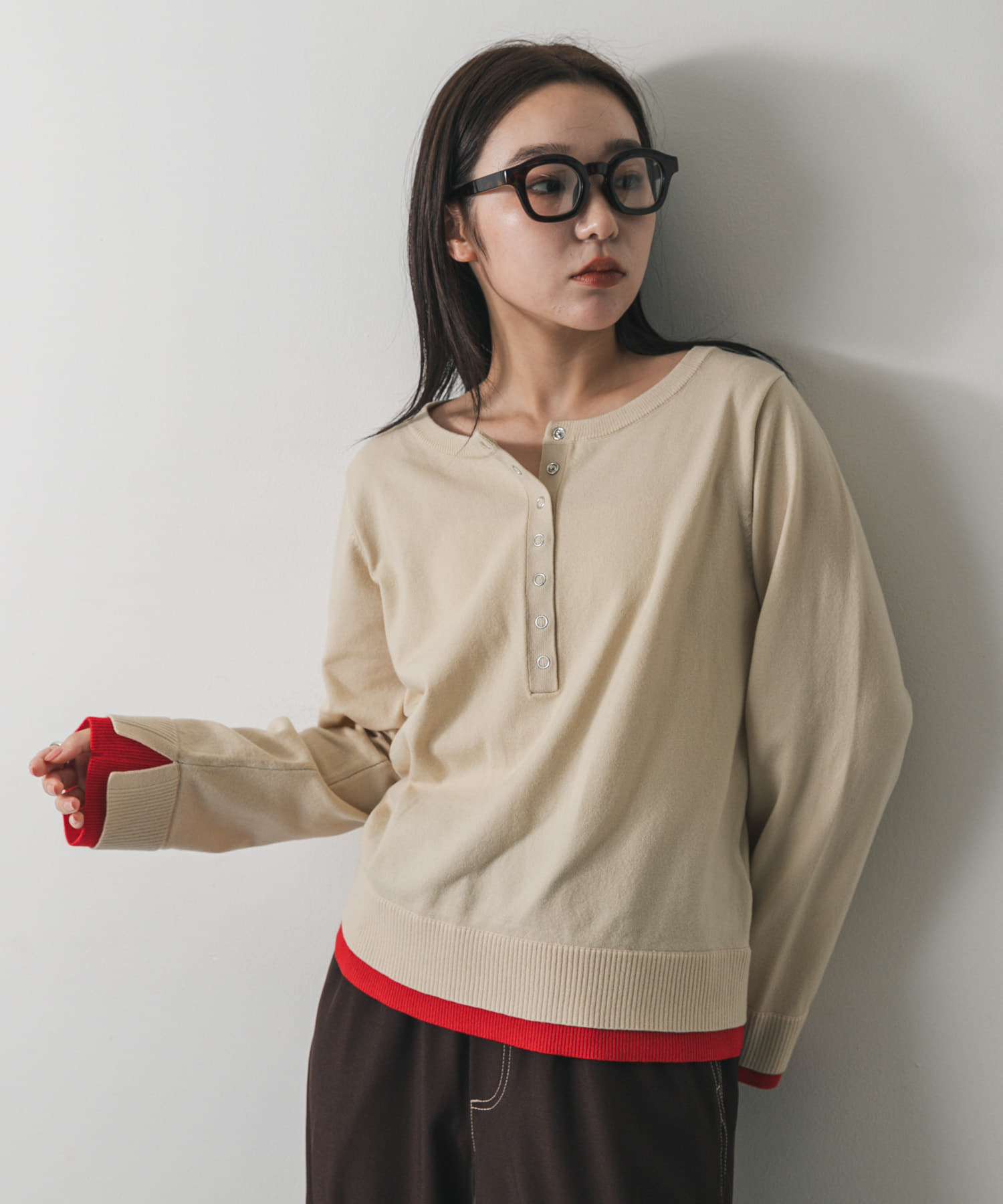 身長：158cm サイズ：one