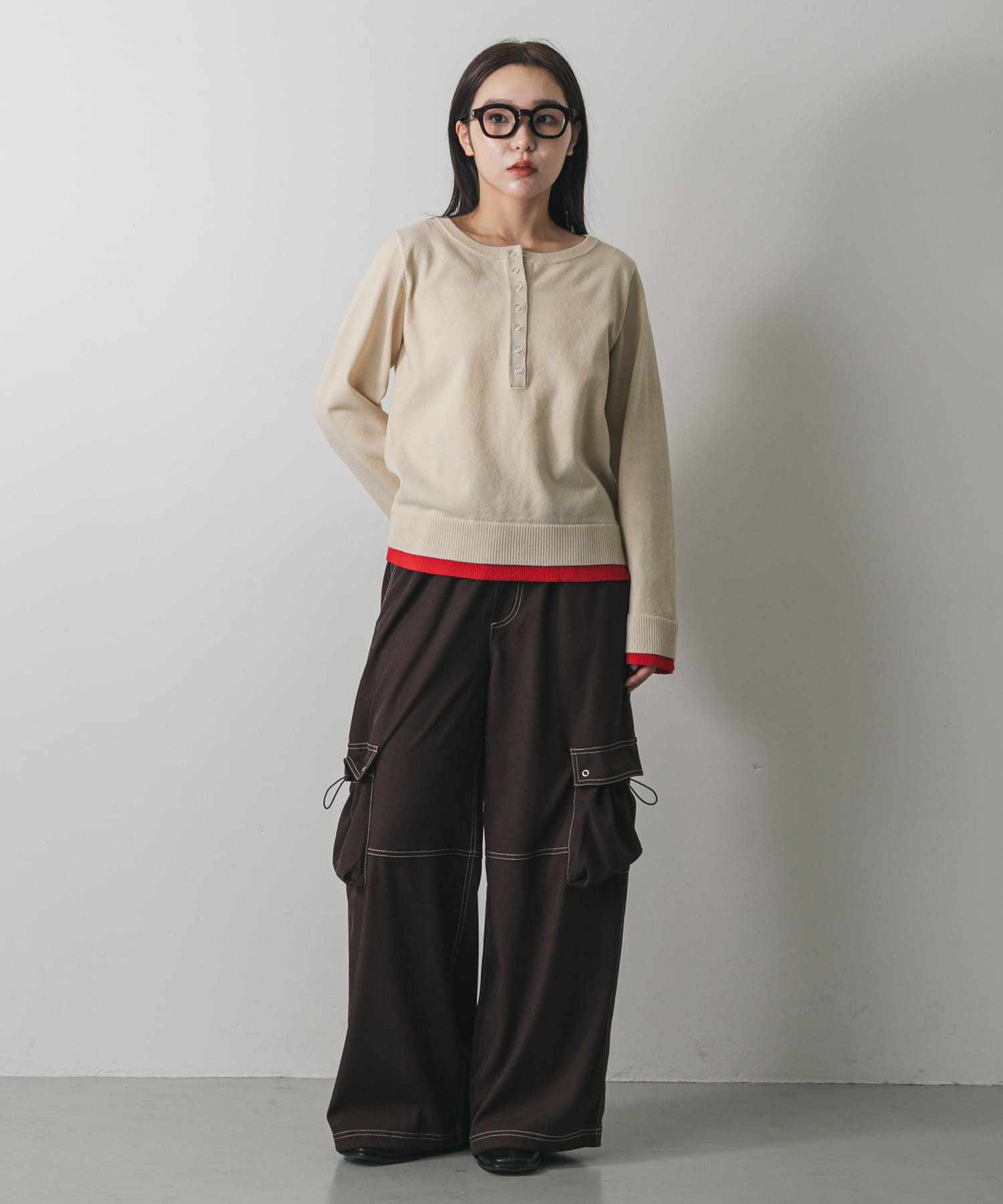 身長：158cm サイズ：one