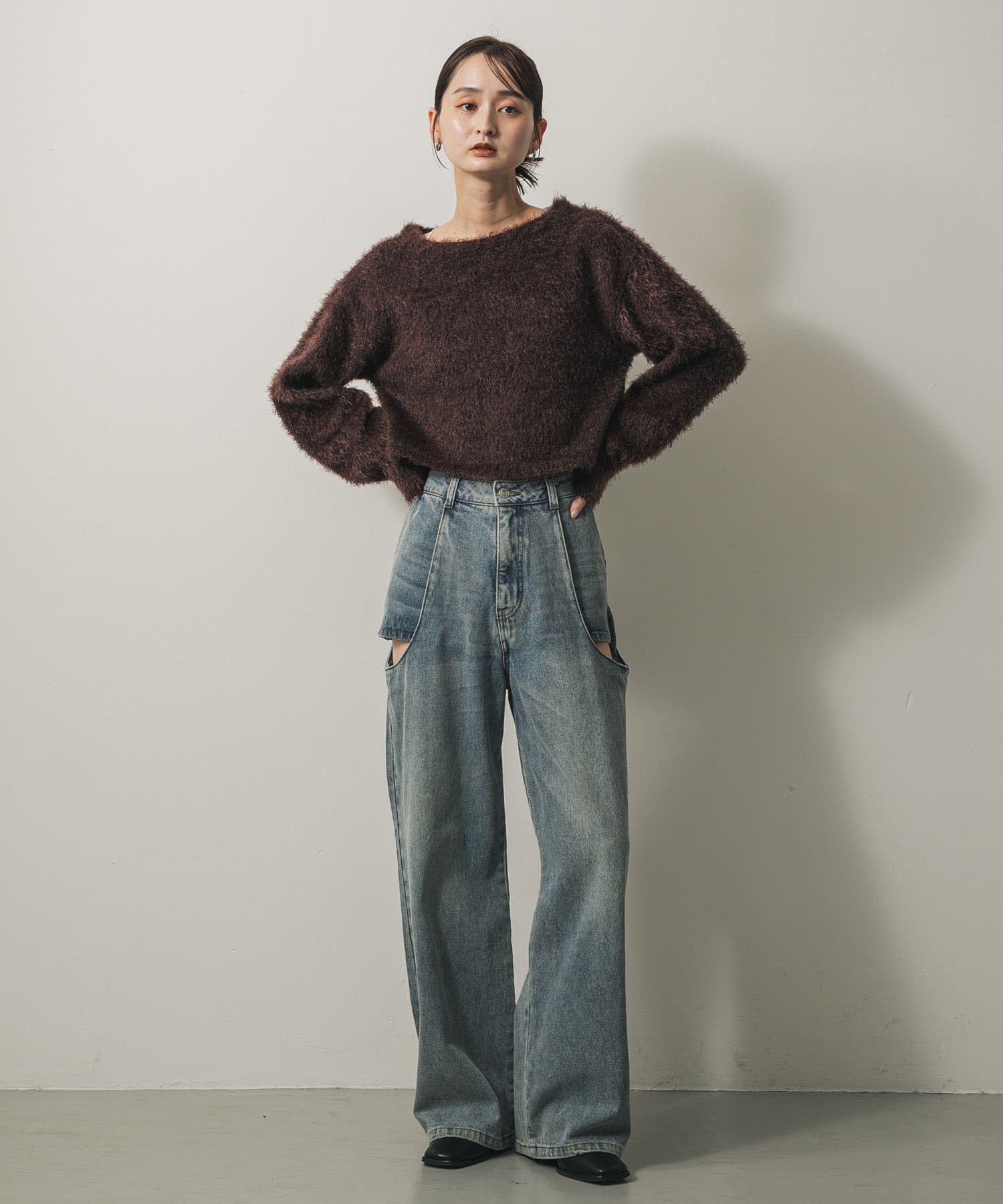 身長：169cm サイズ：one