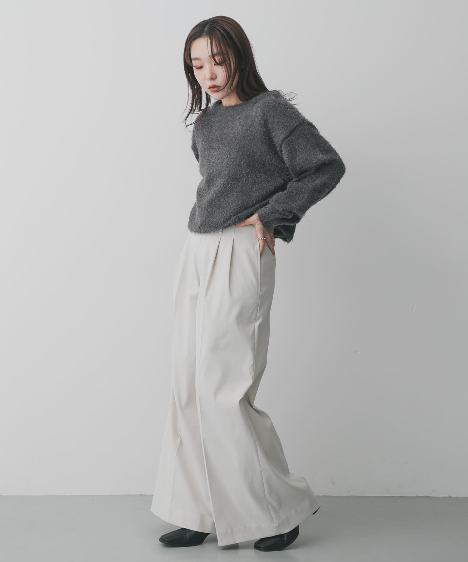 身長：158cm サイズ：one
