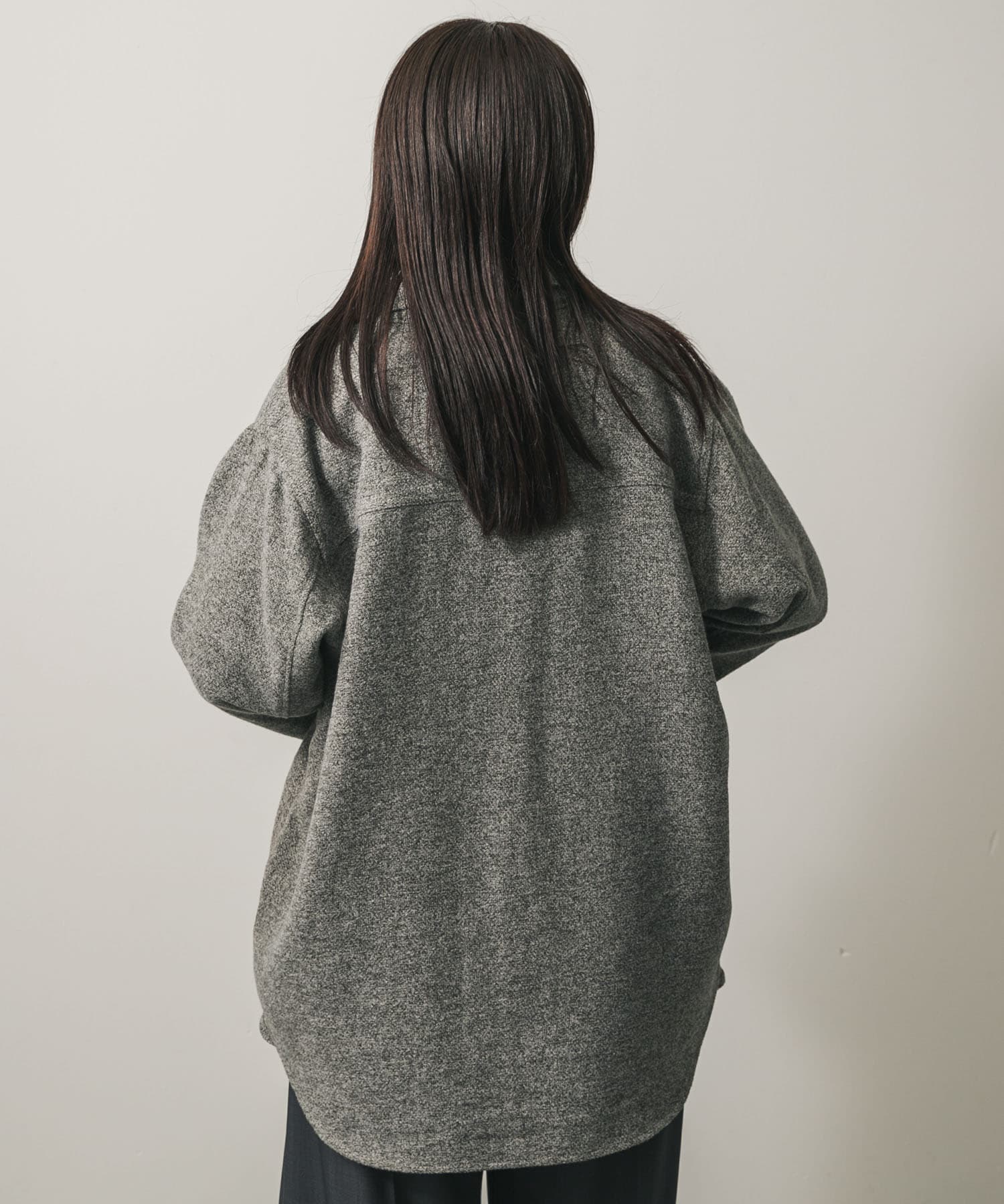 ウールライクオーバーシャツ(One BLK×GRY): トップス｜URBAN RESEARCH