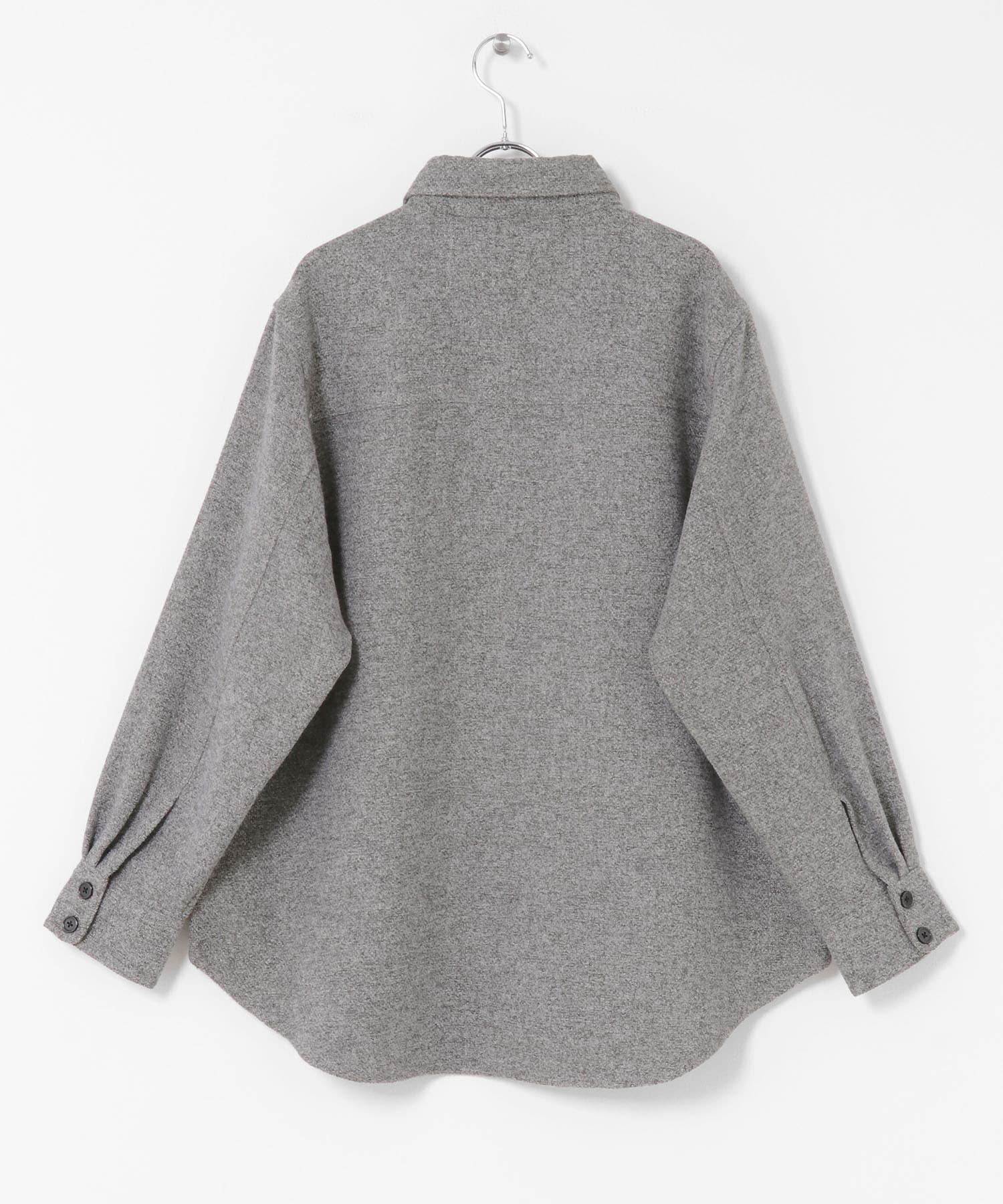 ウールライクオーバーシャツ(One BLK×GRY): トップス｜URBAN RESEARCH