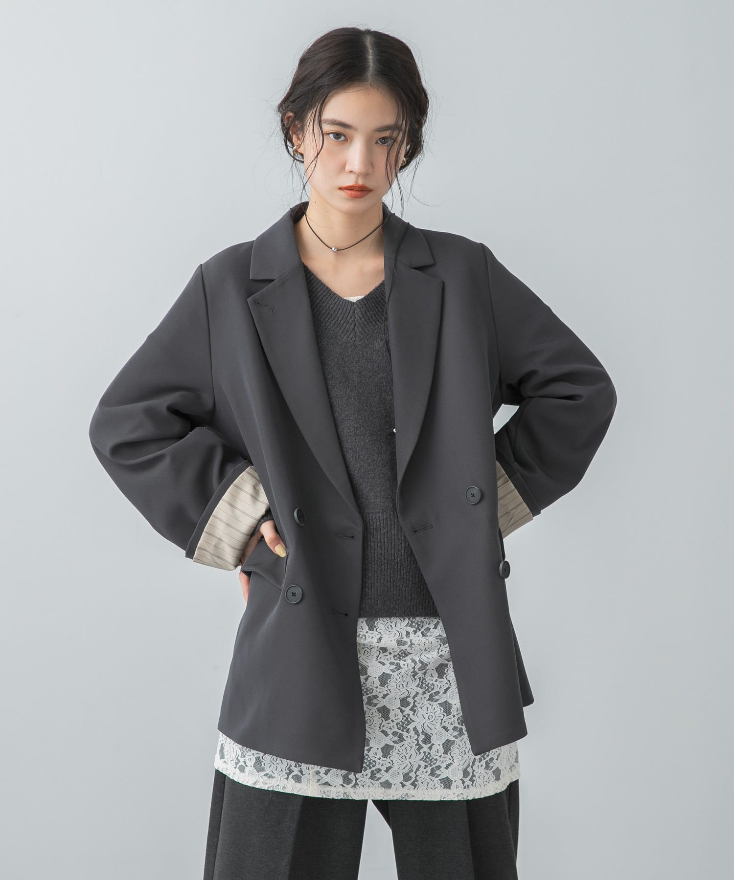 身長 : 162cm サイズ : one