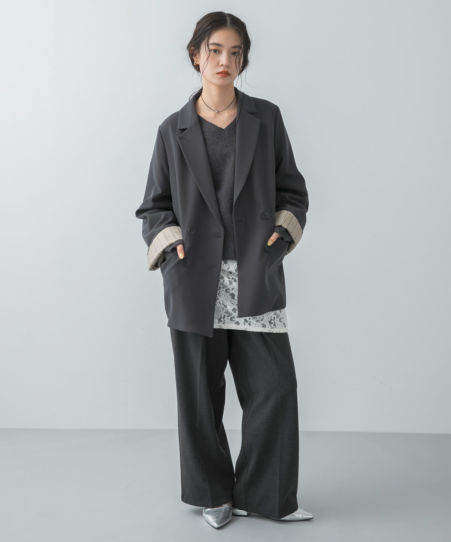 身長 : 162cm サイズ : one