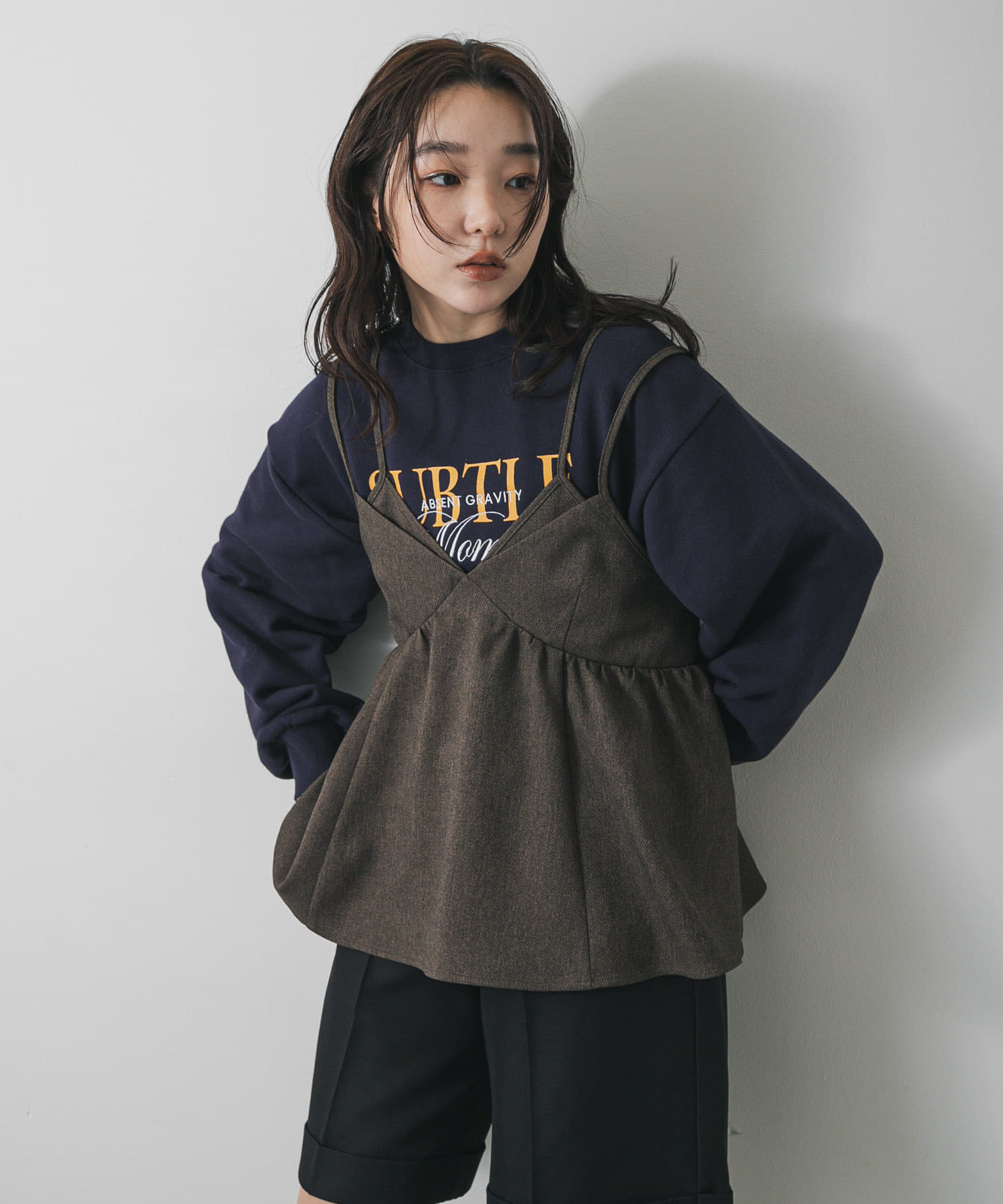 身長：158cm サイズ：one