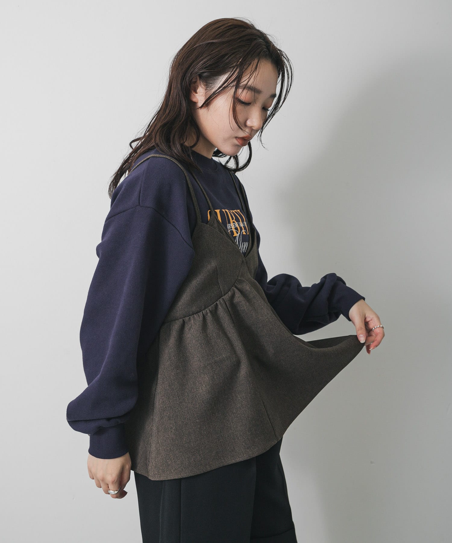 身長：158cm サイズ：one