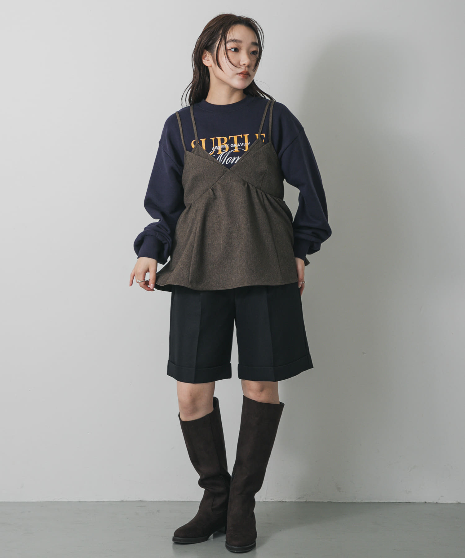 身長：158cm サイズ：one