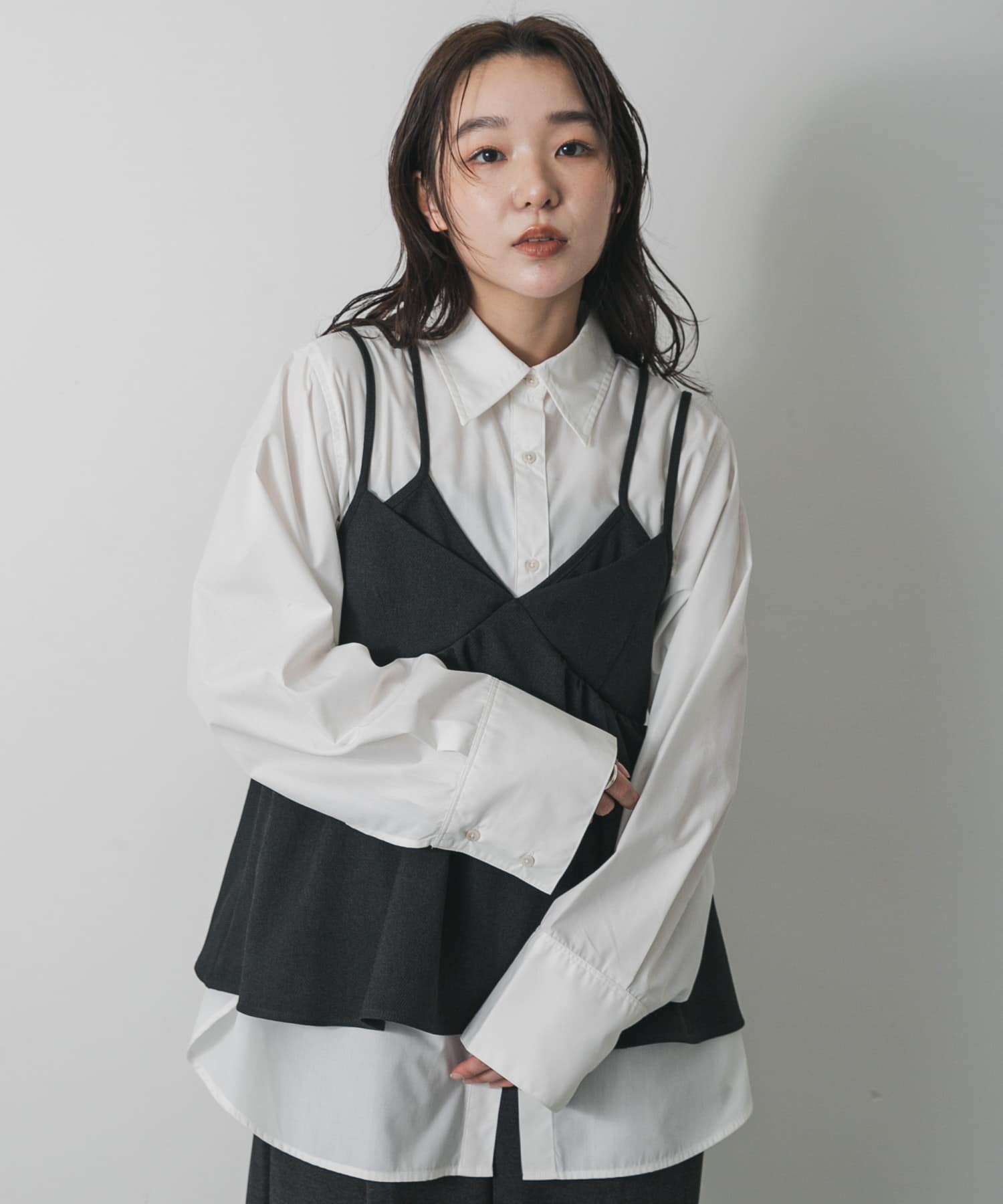 身長：158cm サイズ：one