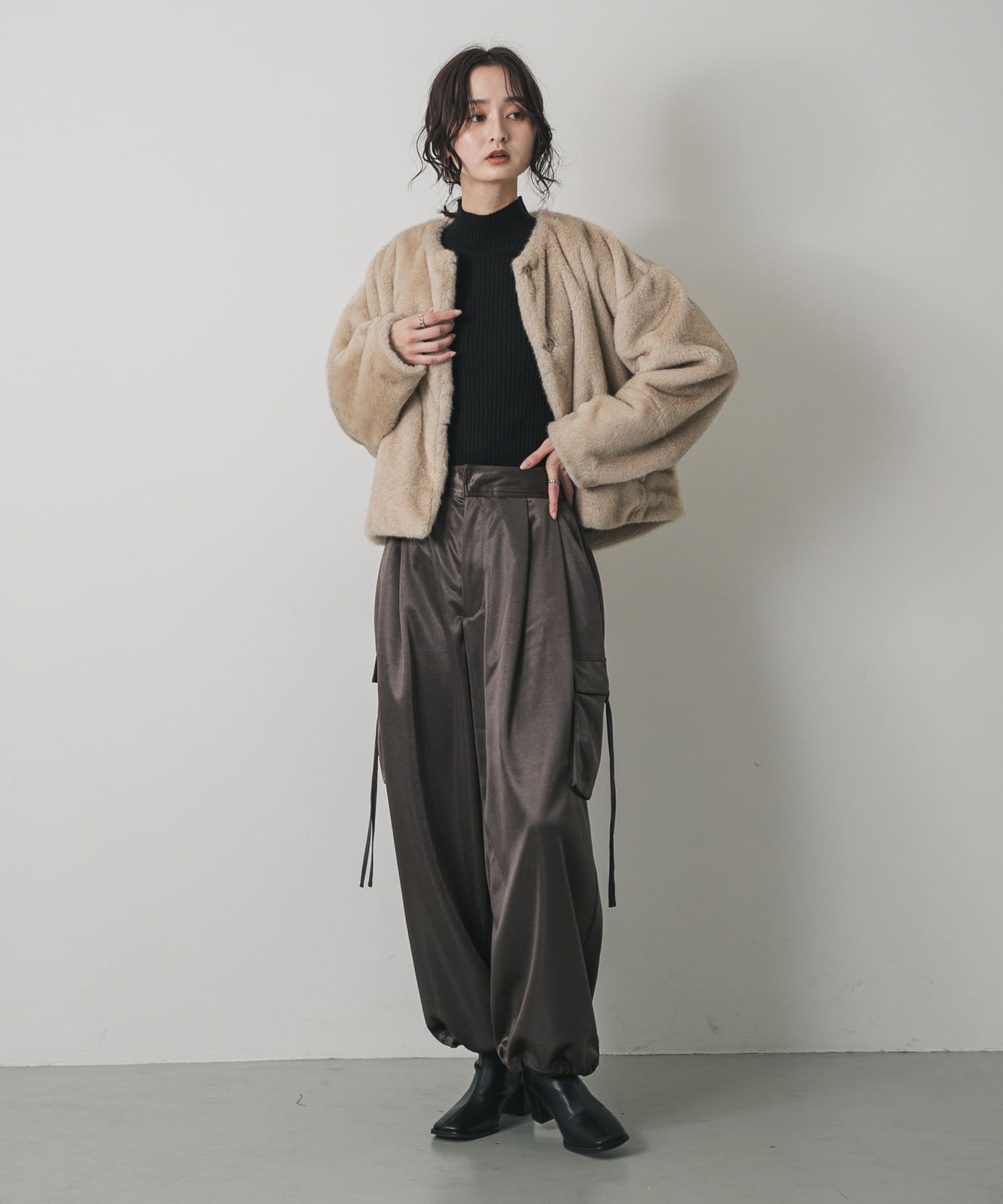 身長：169cm サイズ：one