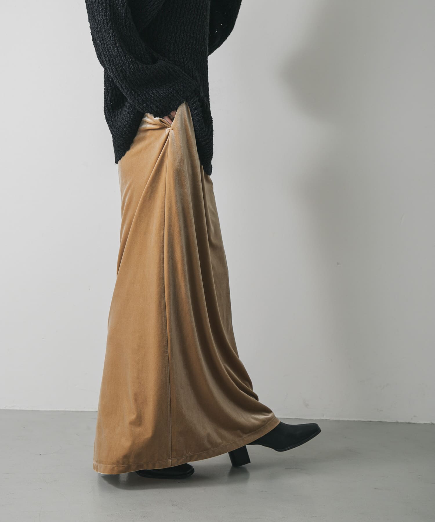 『TALLサイズ/WEB限定』ベロアナロースカート