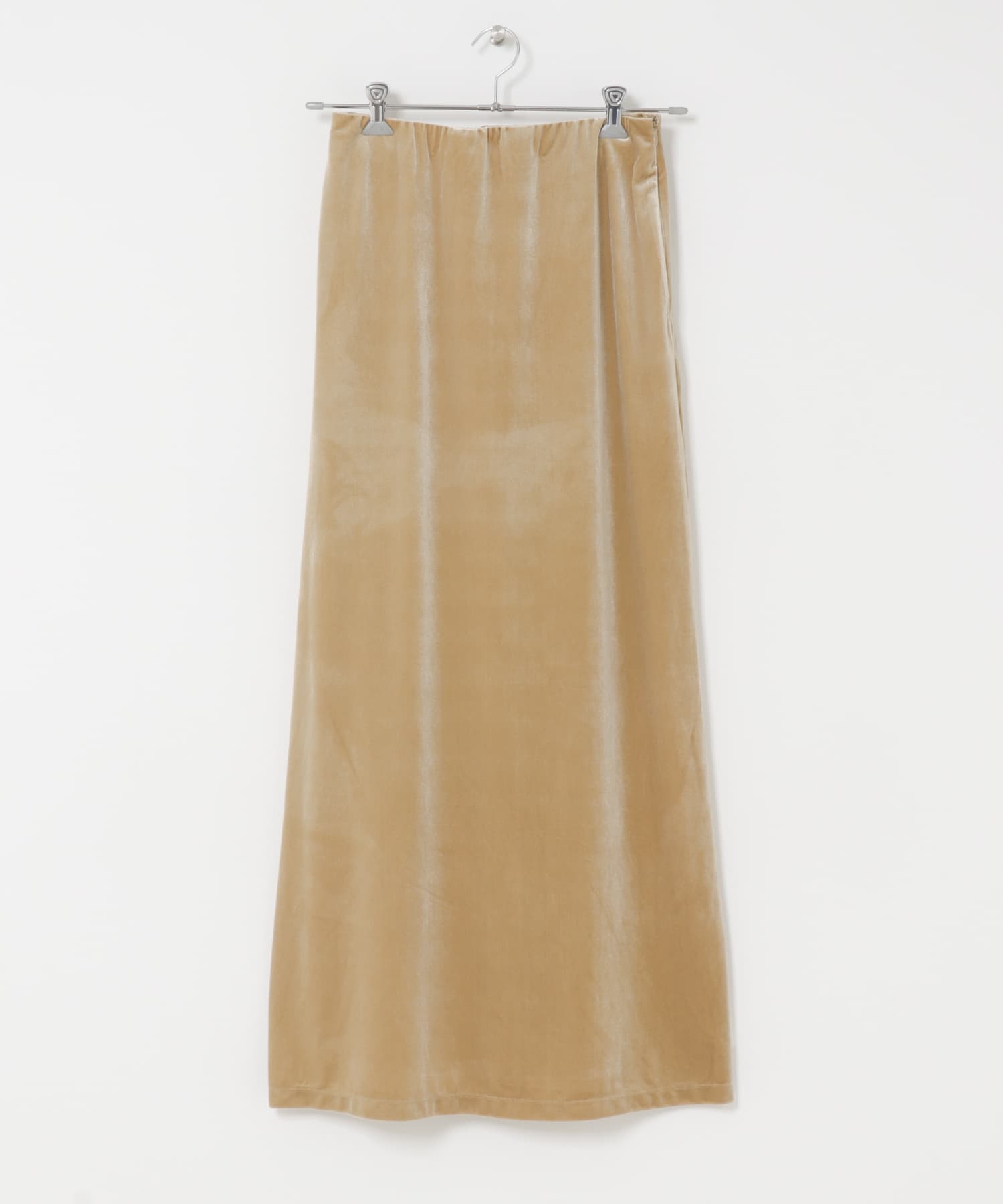 『TALLサイズ/WEB限定』ベロアナロースカート BEIGE S