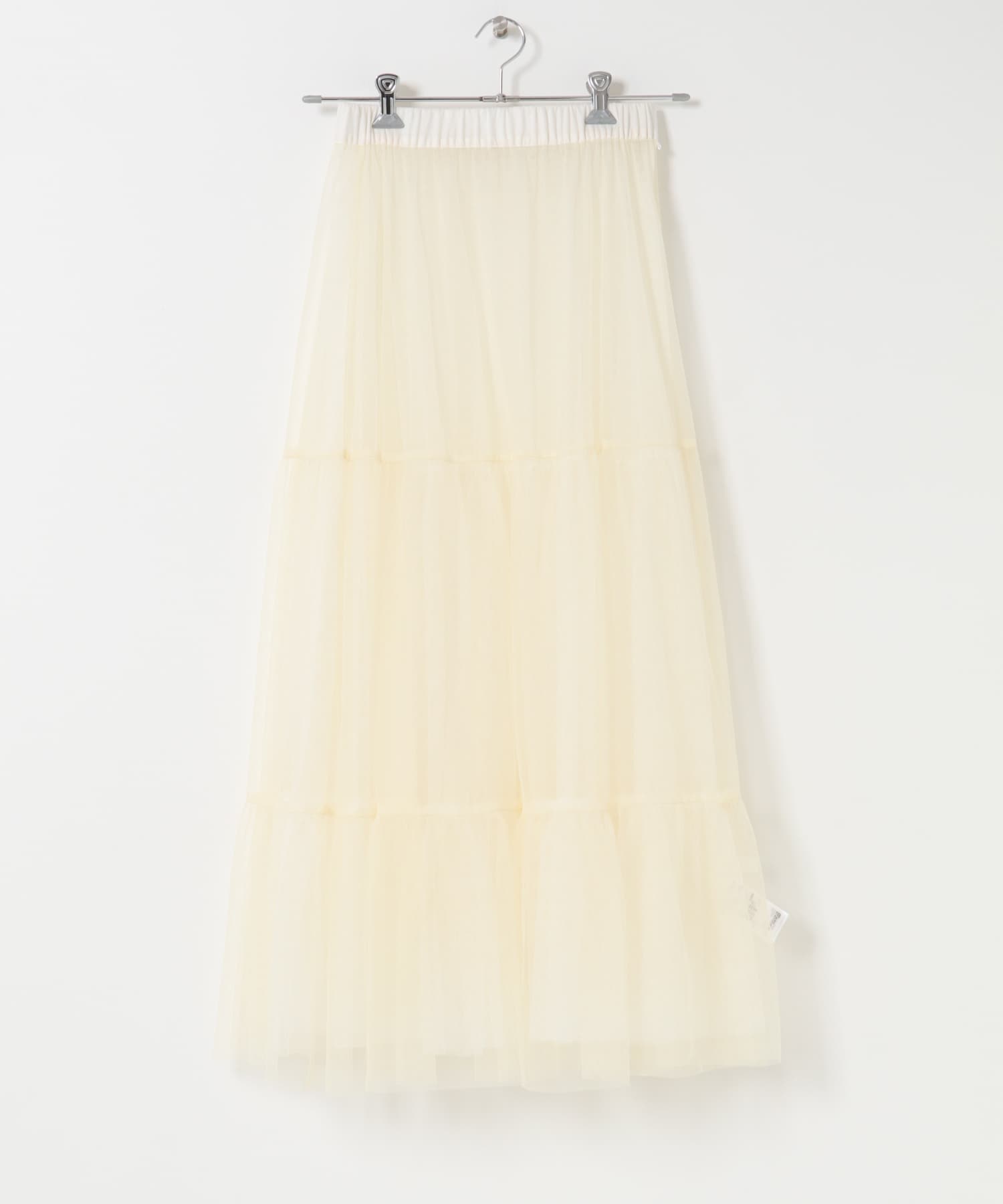 『2WAY仕様』レイヤードティアードチュールスカート IVORY One