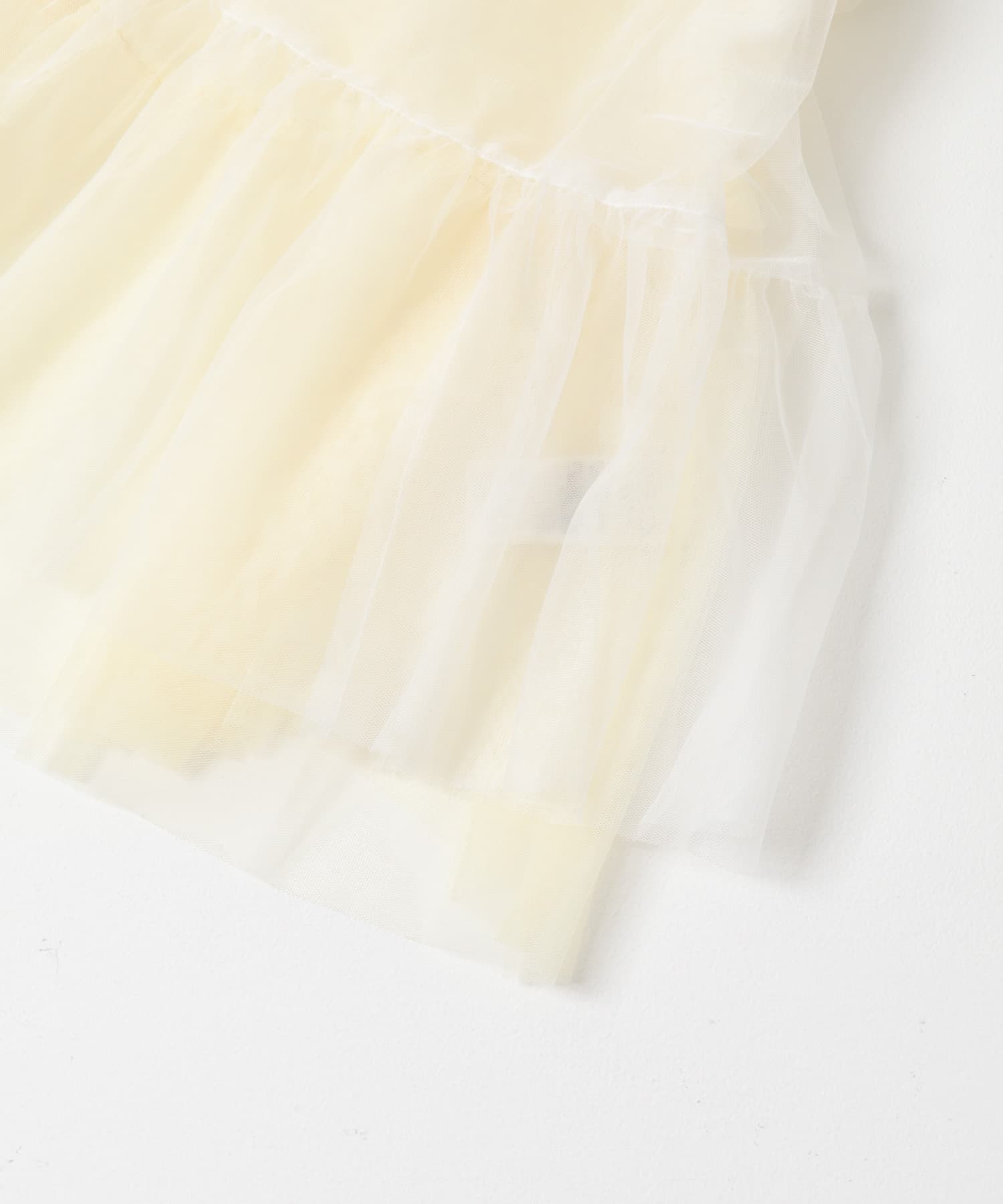 『2WAY仕様』レイヤードティアードチュールスカート IVORY One