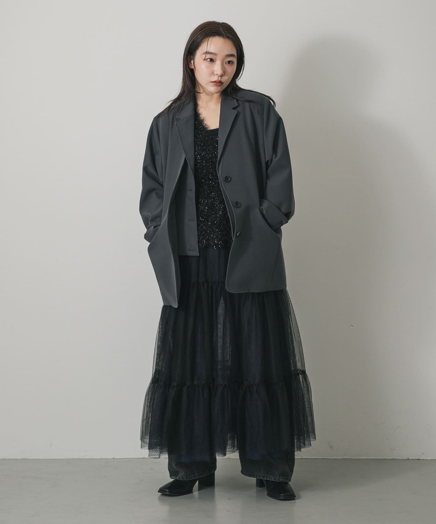 『2WAY仕様』レイヤードティアードチュールスカート