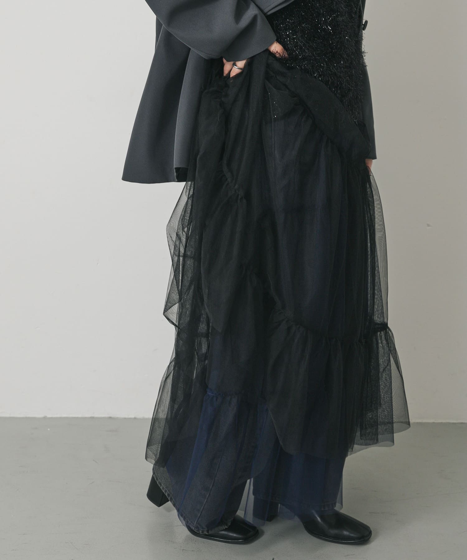 身長：158cm サイズ：one