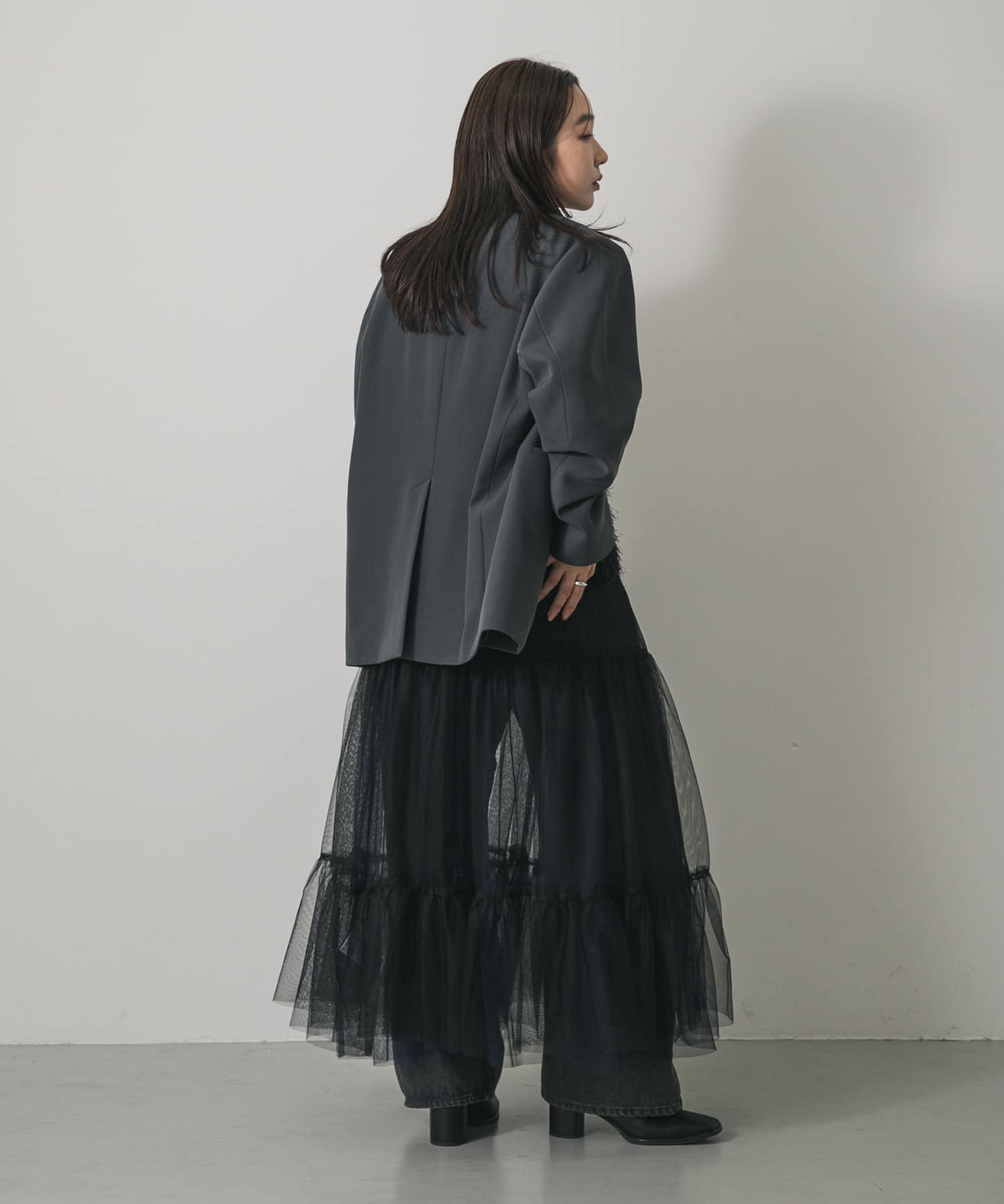 身長：158cm サイズ：one