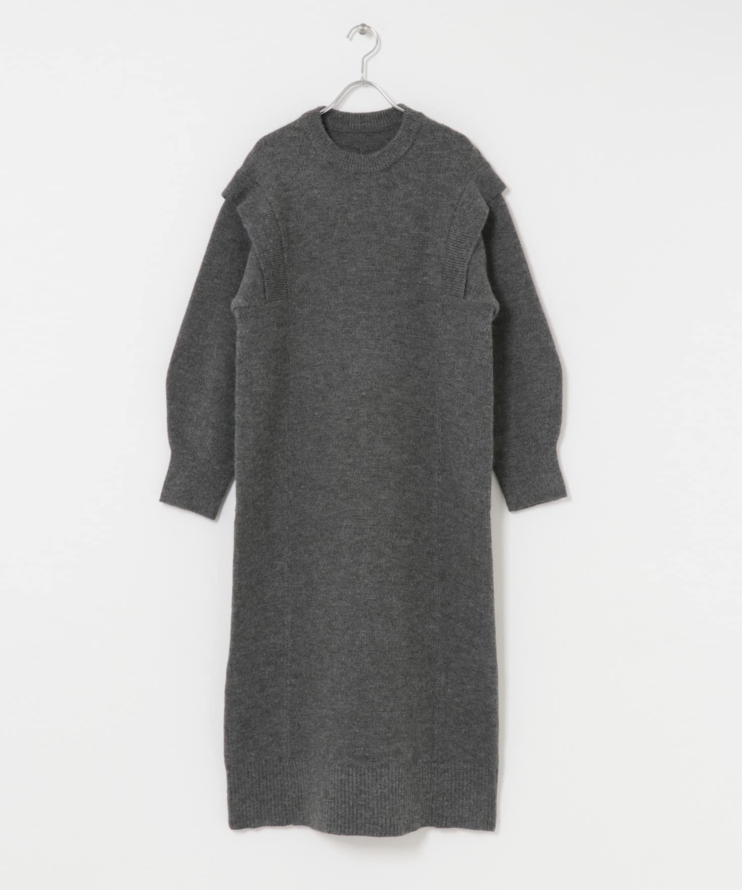 ショルダータックニットワンピース GRAY One