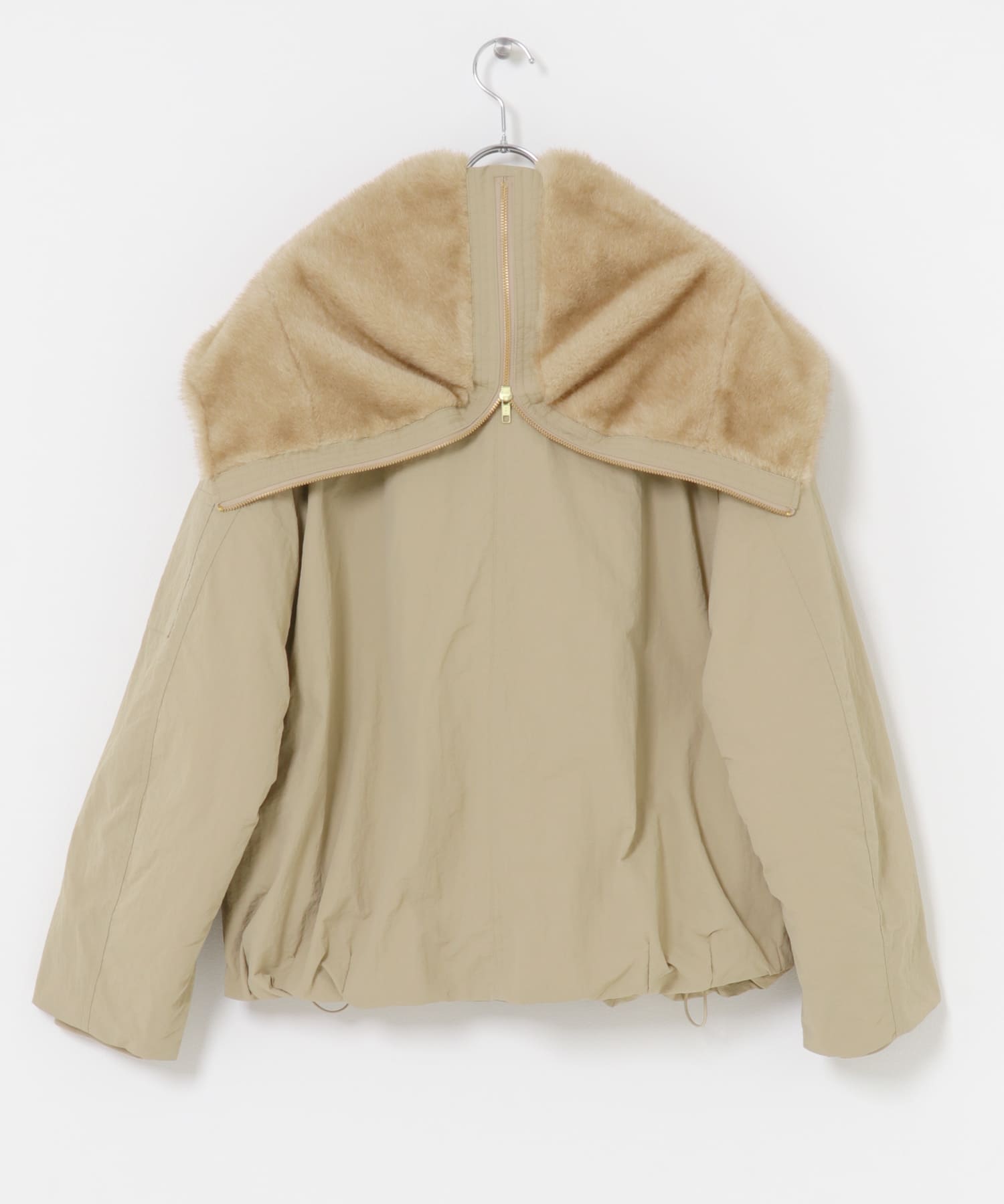 ファーエリバルーンブルゾン BEIGE One