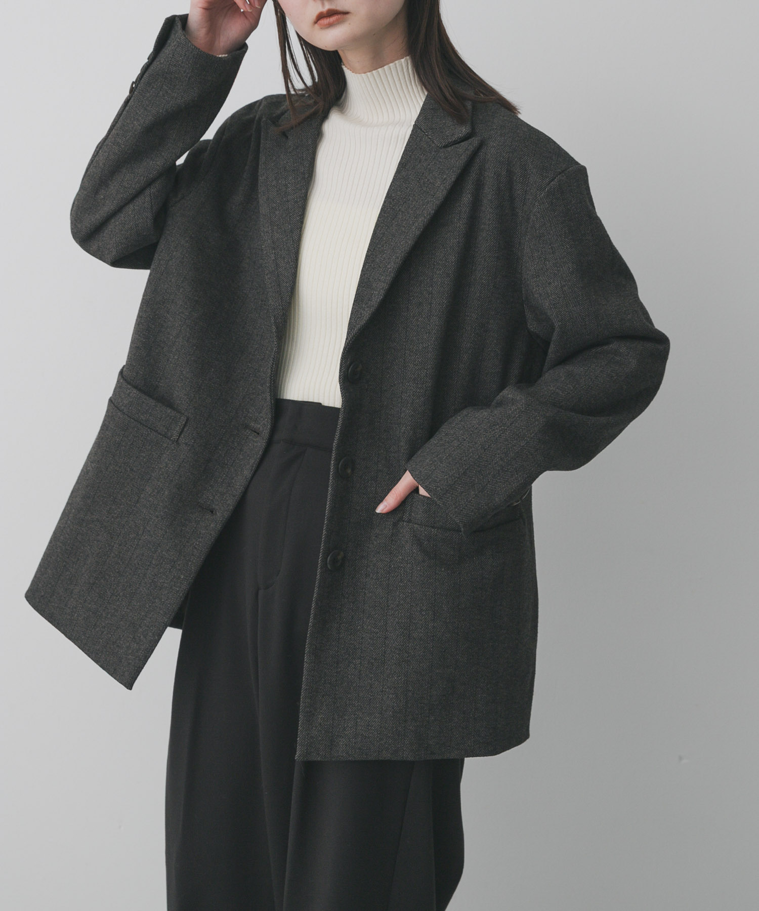 ジャージーメルトンテーラード