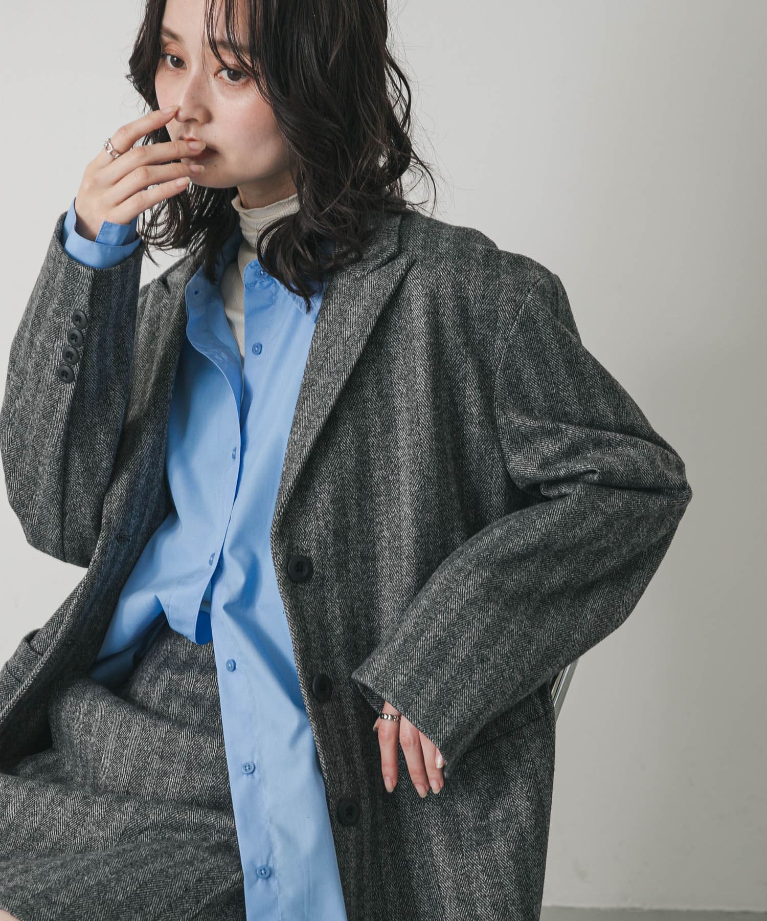 ジャージーメルトンテーラード