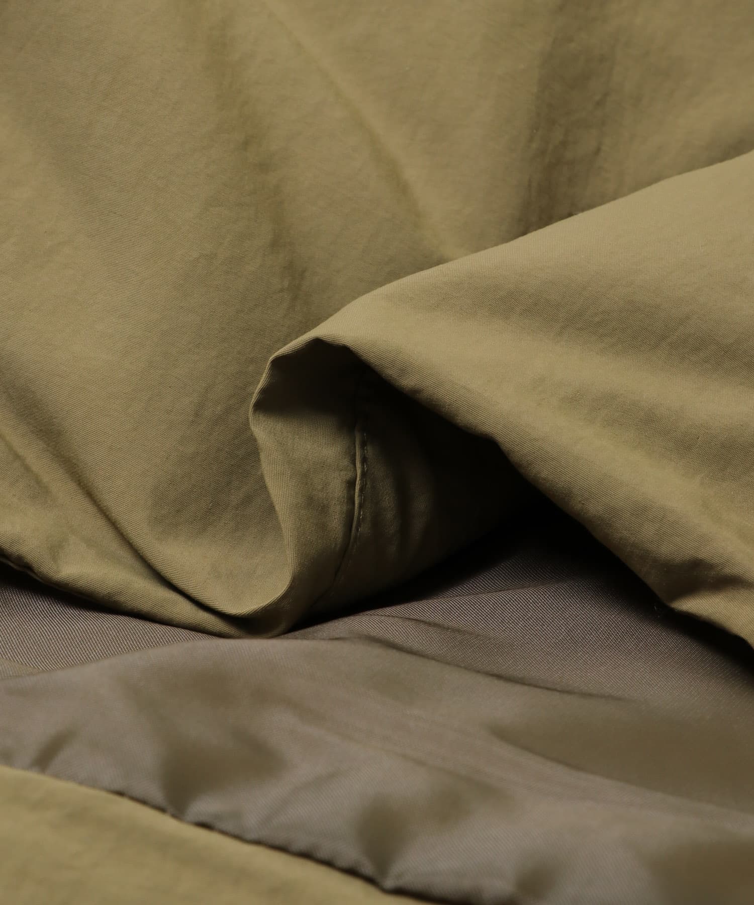 ビッグカラーショートパフジャケット KHAKI One