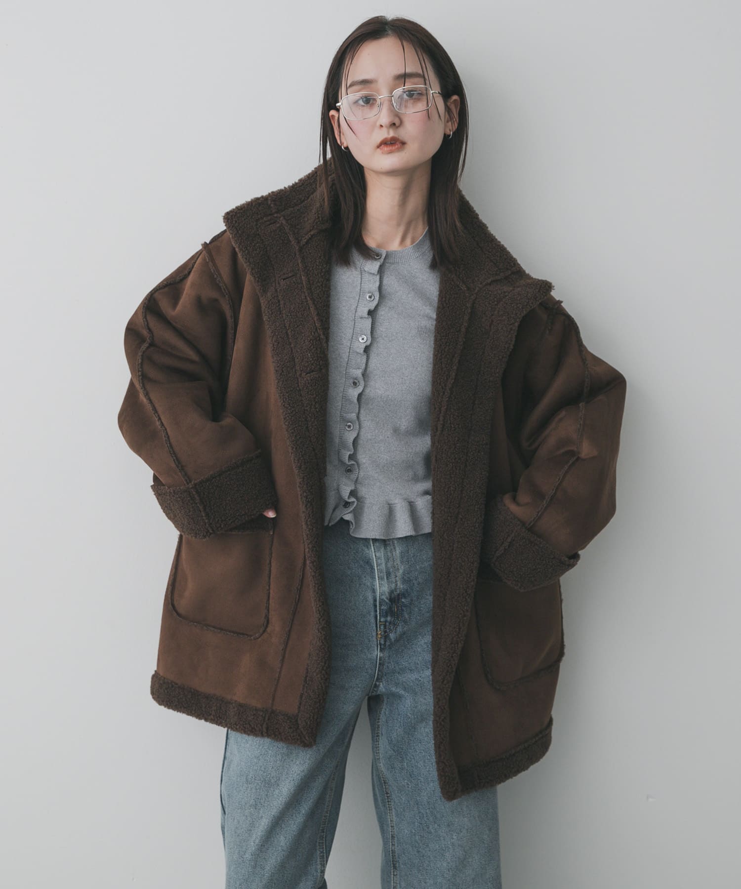 身長：169cm サイズ：one