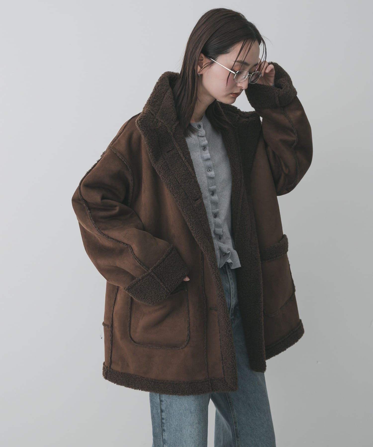 身長：169cm サイズ：one