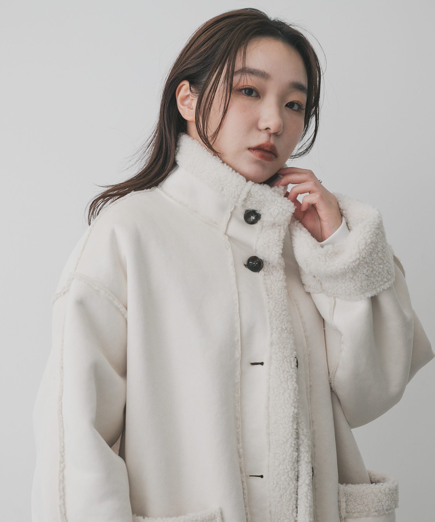 身長：158cm サイズ：one