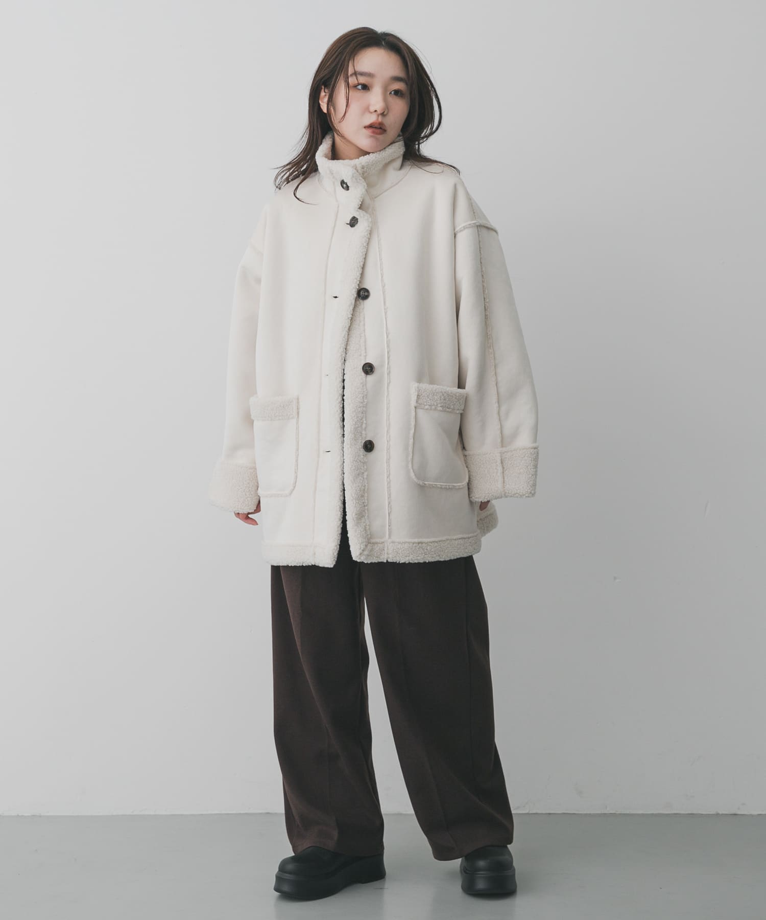身長：158cm サイズ：one