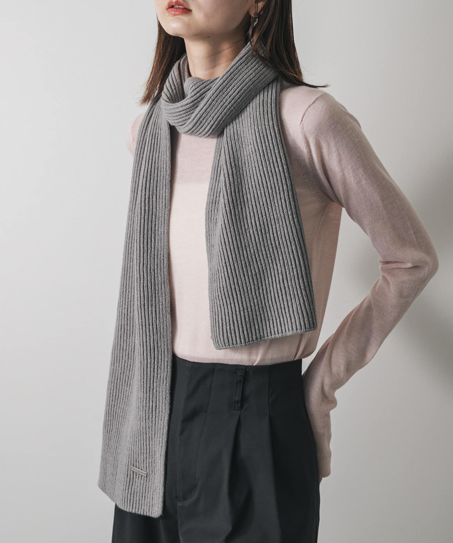 モチモチニットストール GRAY one