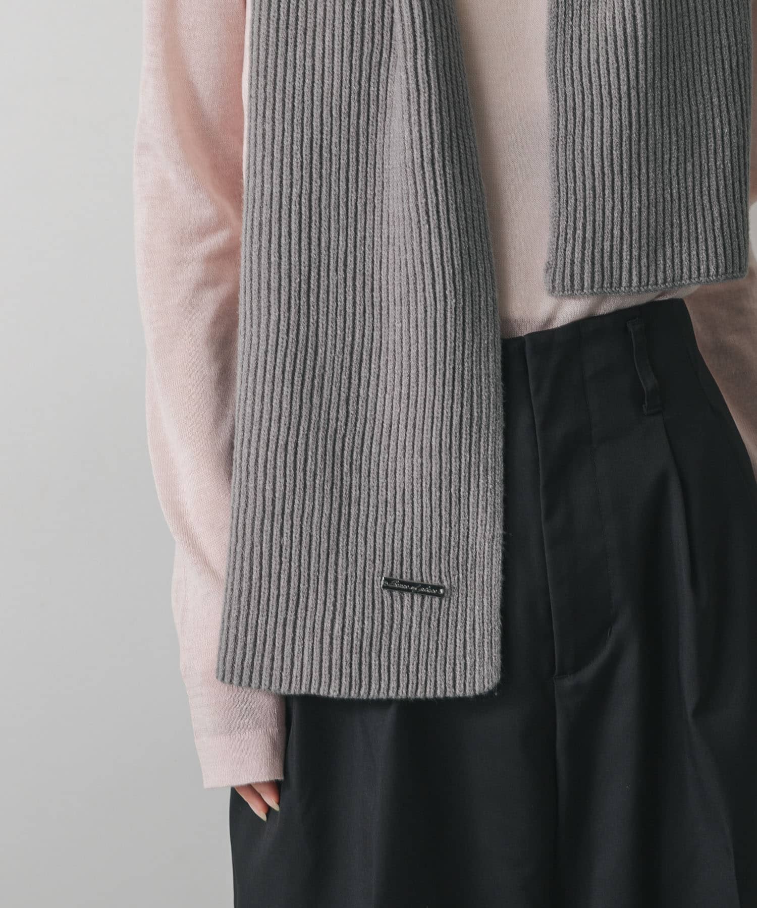 モチモチニットストール GRAY one