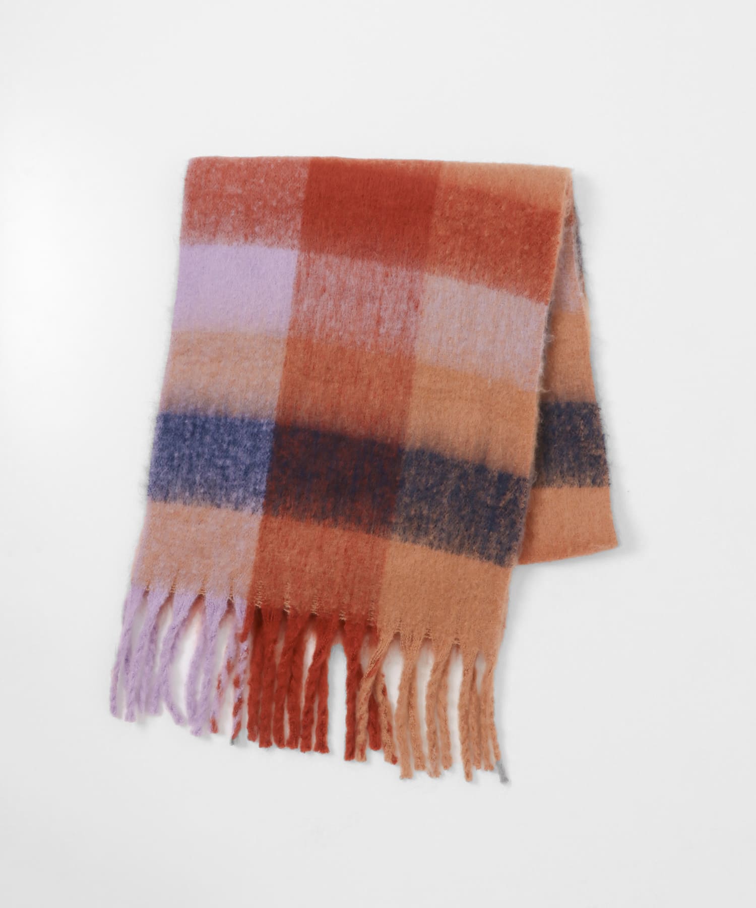 ボリュームチェックストール ORANGE One