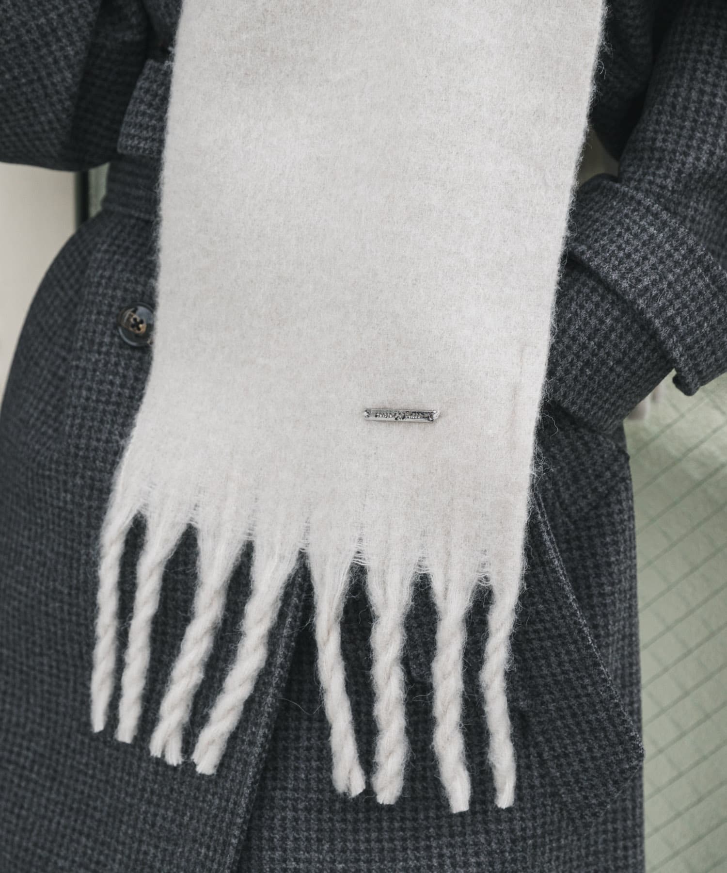 モヘアライクストール GREIGE one