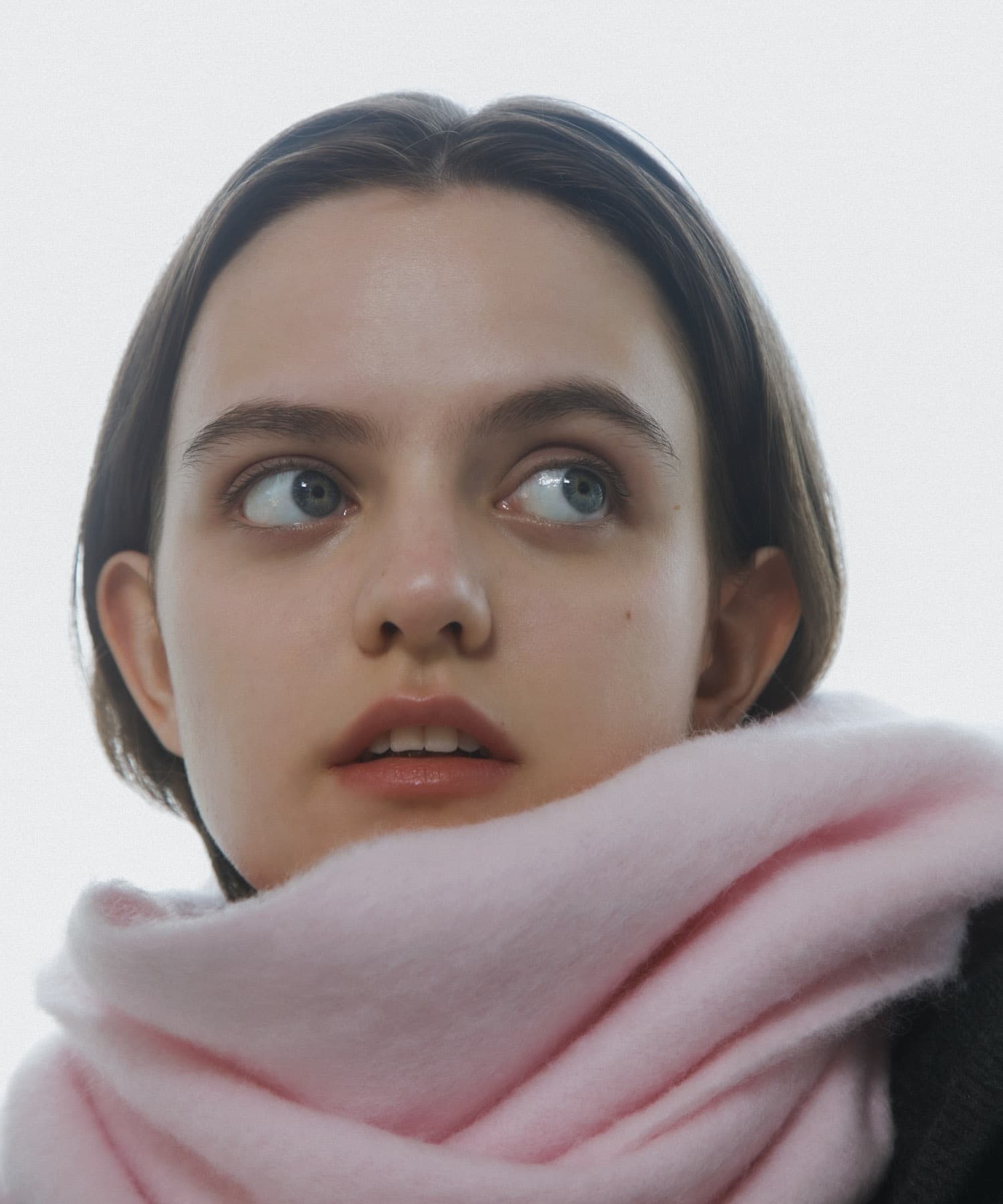 モヘアライクストール PINK one