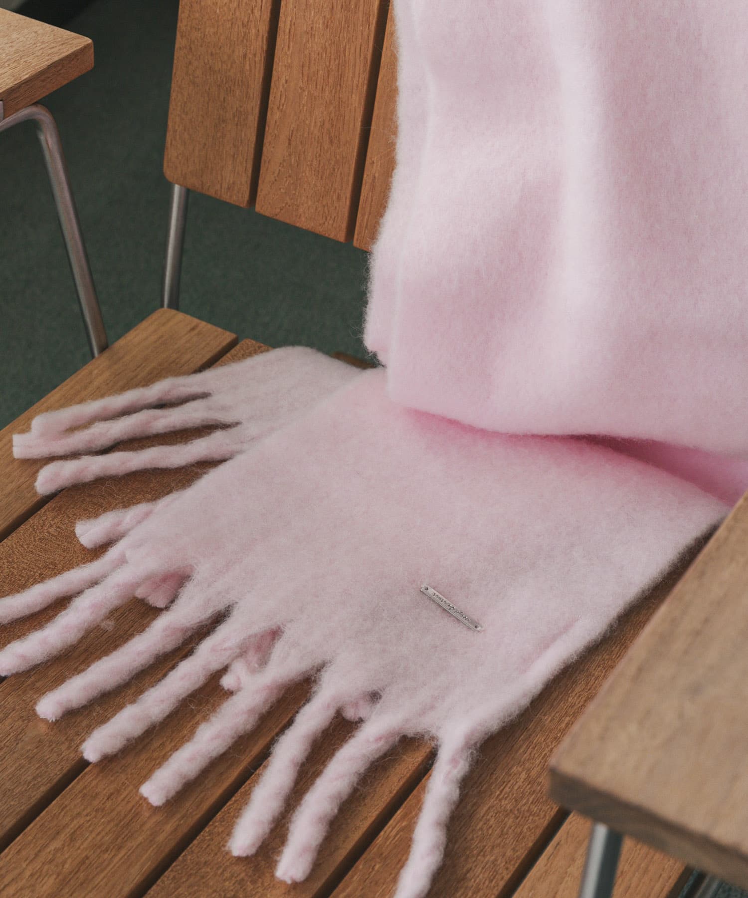 モヘアライクストール PINK one