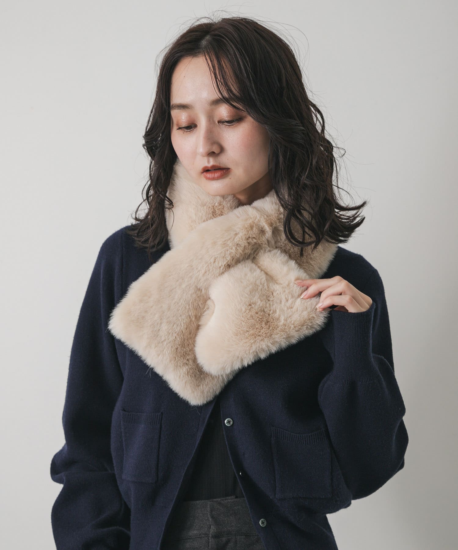 ボリュームエコファーティペット BEIGE one