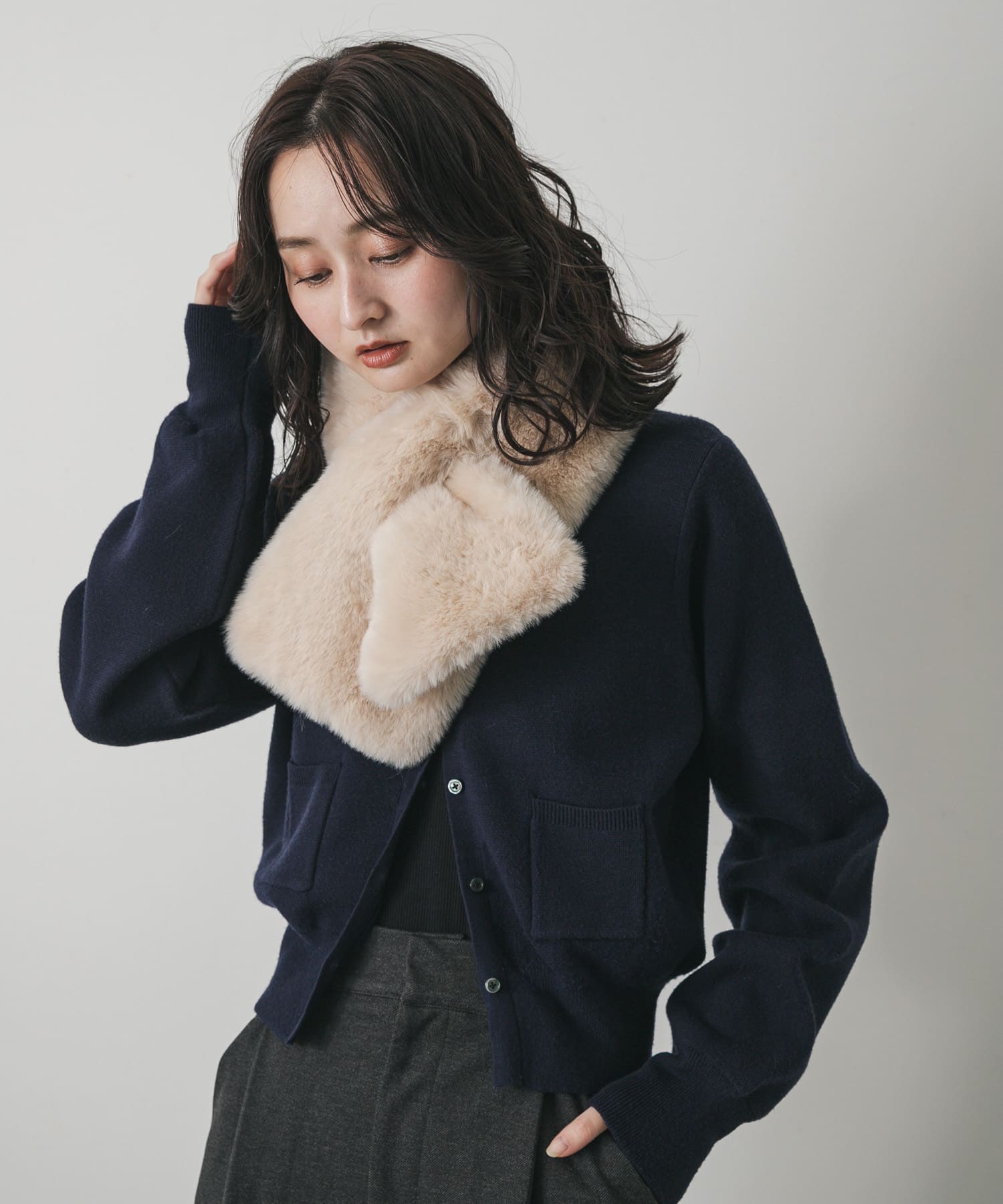 ボリュームエコファーティペット BEIGE one