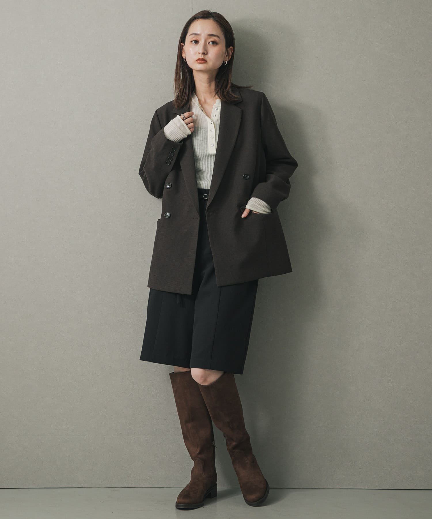 FSロングブーツ BROWN S