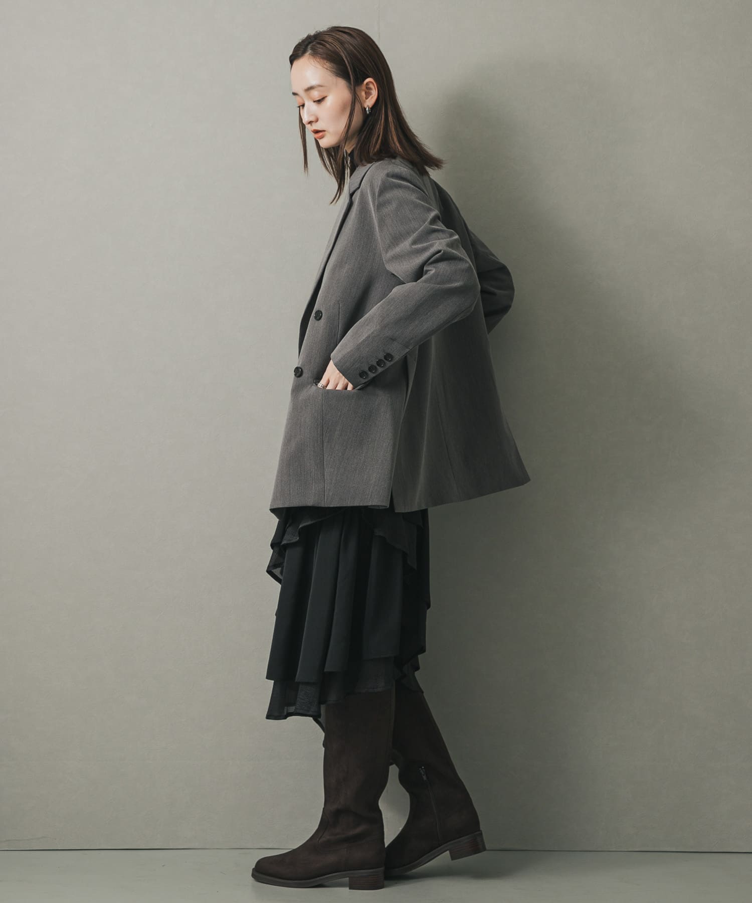 FSロングブーツ D.BROWN S