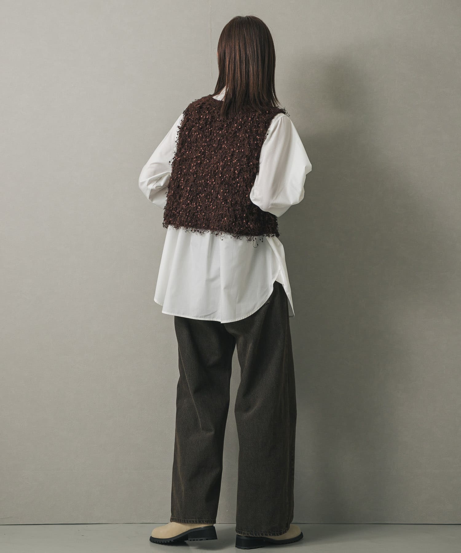 エンジニアブーツ GREIGE S