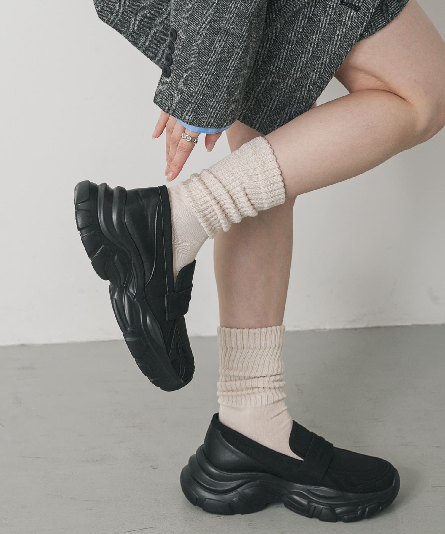 『軽量』スニーカーソールローファー