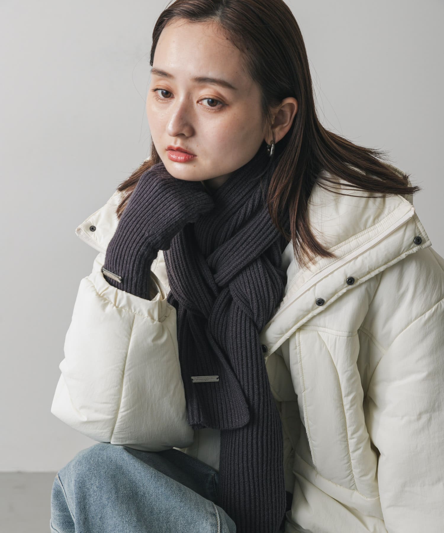 モチモチニットグローブ CHARCOAL one