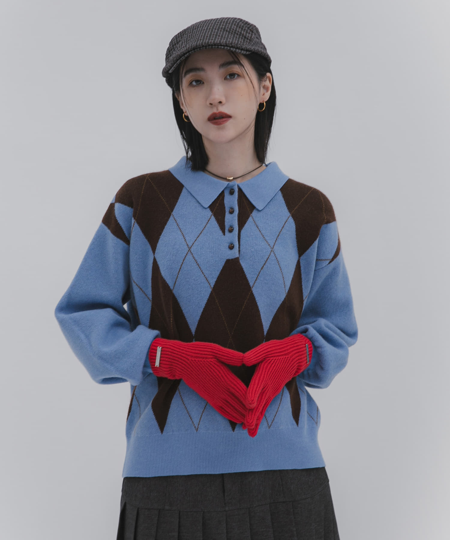 モチモチニットグローブ RED one