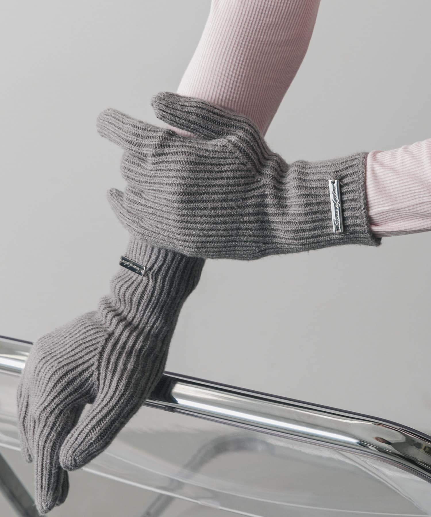 モチモチニットグローブ GRAY one