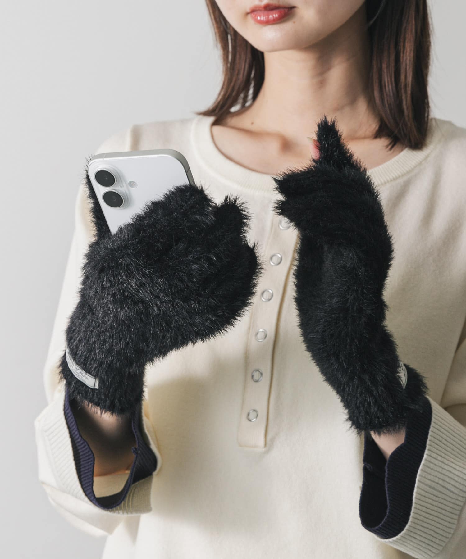 シャギーニットグローブ