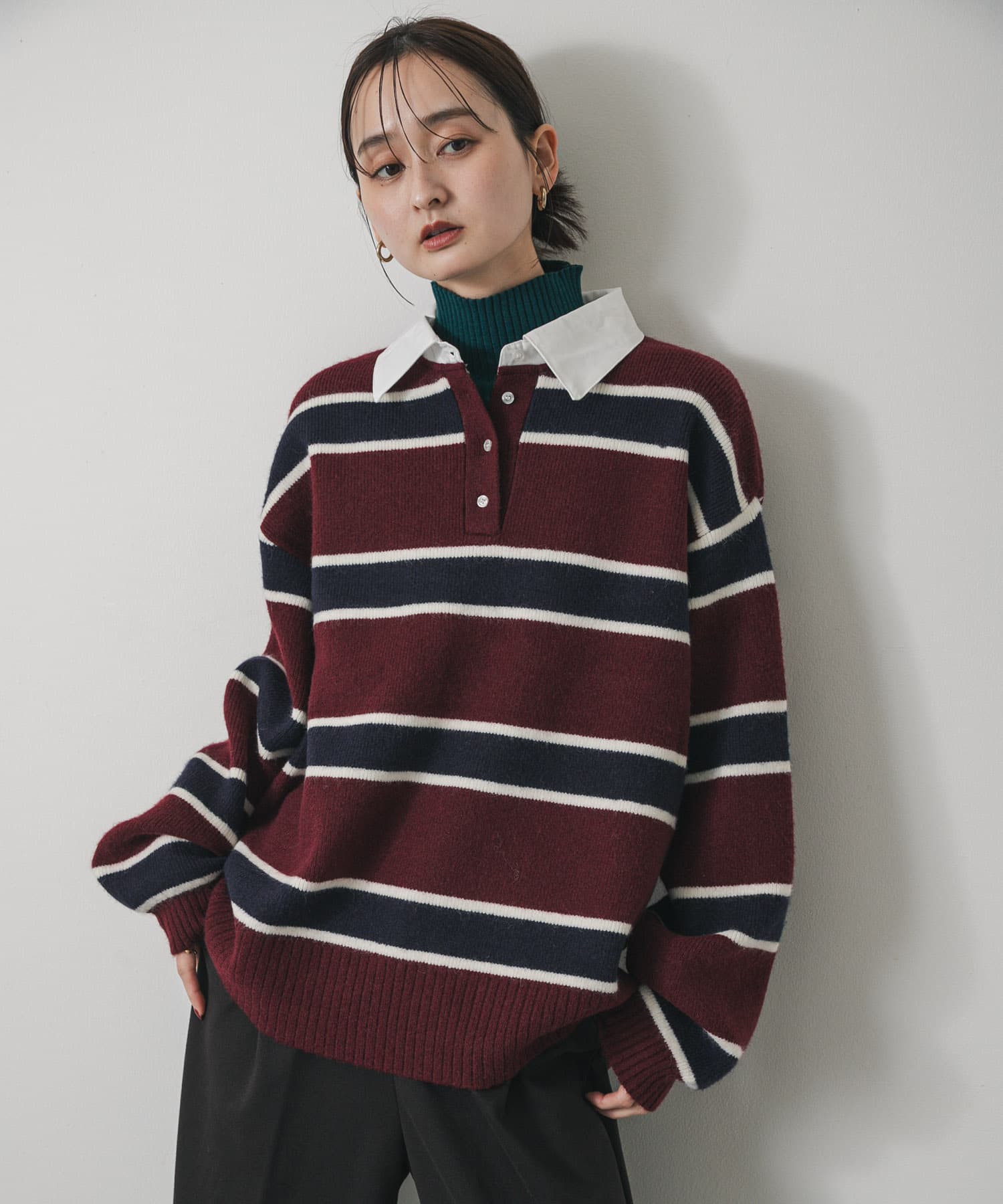 『WEB/一部店舗限定カラー』アルパカタッチブロードエリラガーシャツ