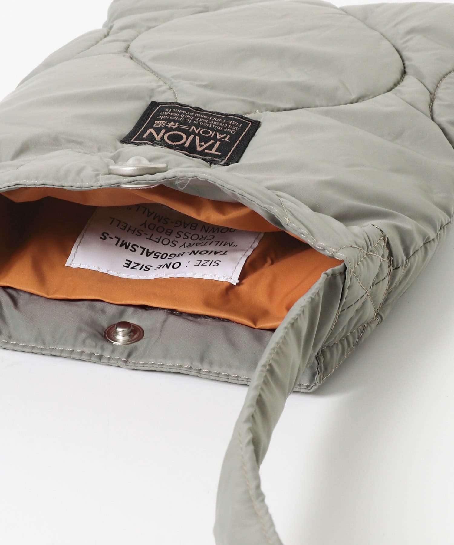 TAION　ミリタリークロスボディダウンバッグS D.S.GRN One