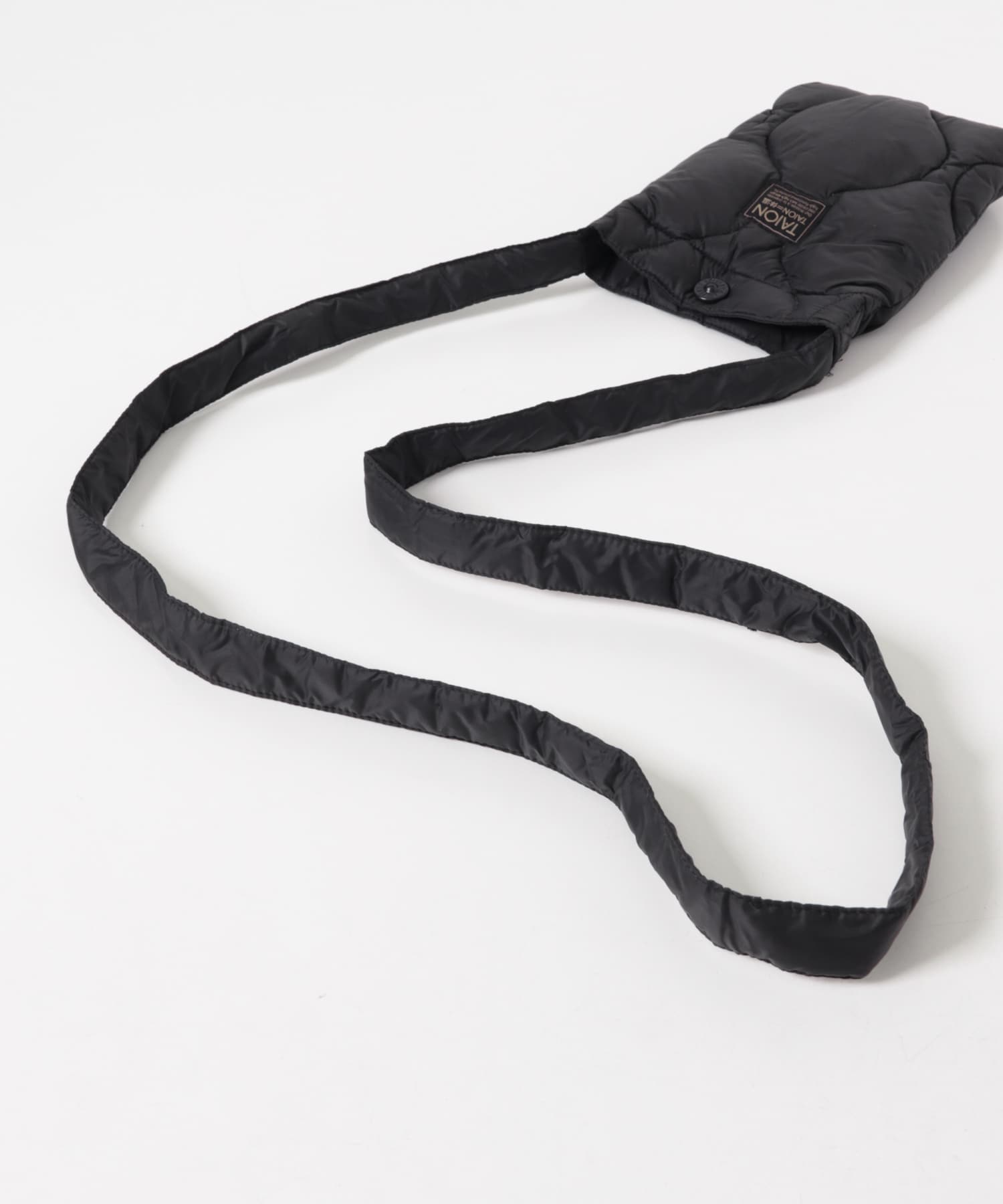 TAION　ミリタリークロスボディダウンバッグS BLACK One