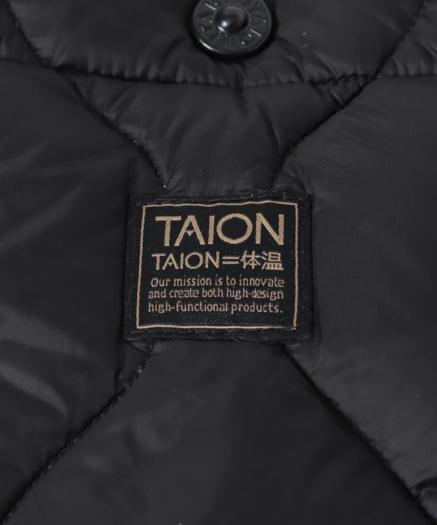 TAION　ミリタリークロスボディダウンバッグS BLACK One
