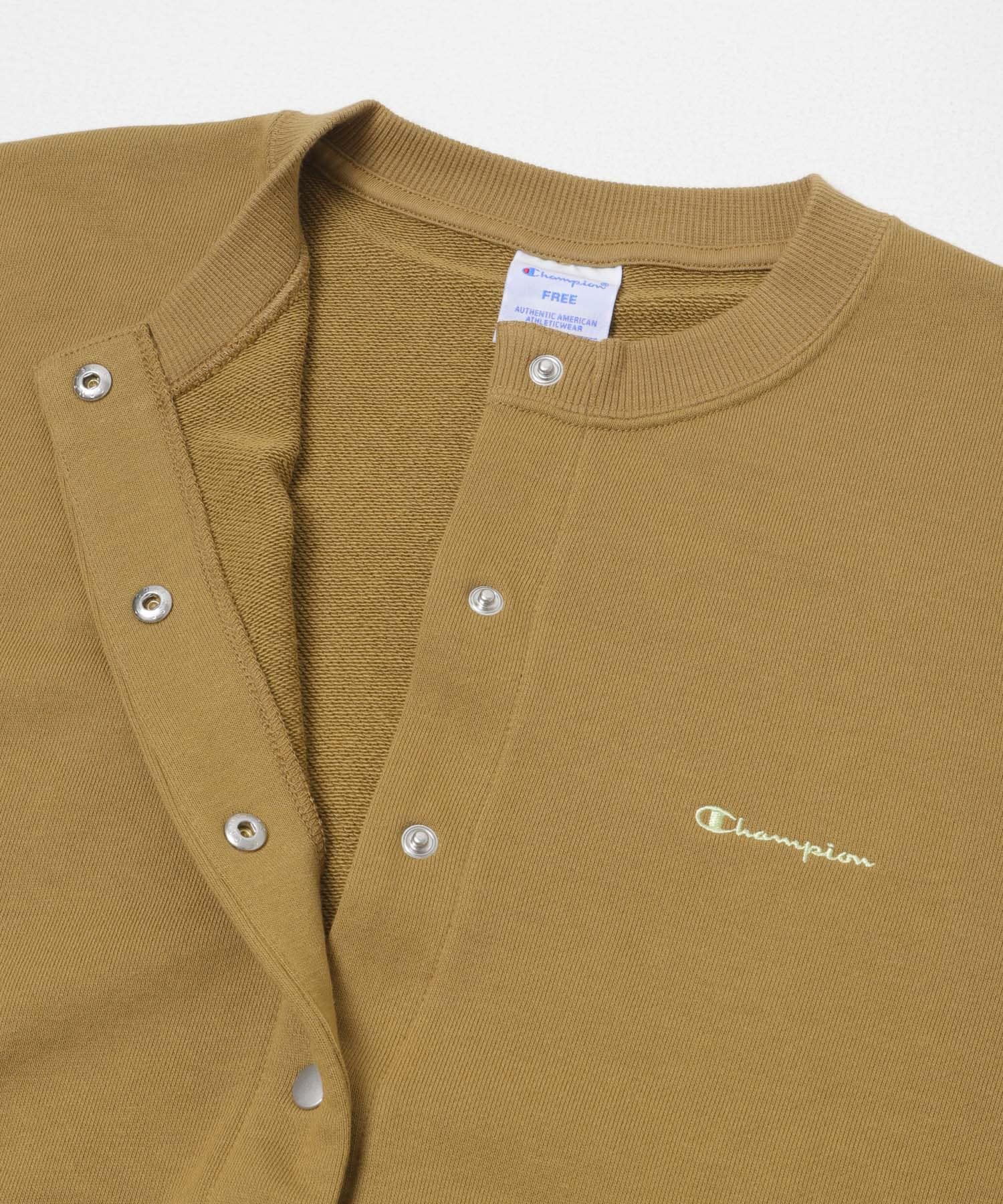 『別注』CHAMPION×SENSE OF PLACE　スウェットカーディガン L.BROWN One